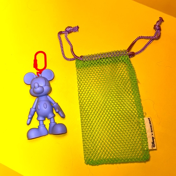 Disney Mickey Mouse Sport Charms by BaubleBar/Purple w/lime mesh bag - Picture 2 of 6